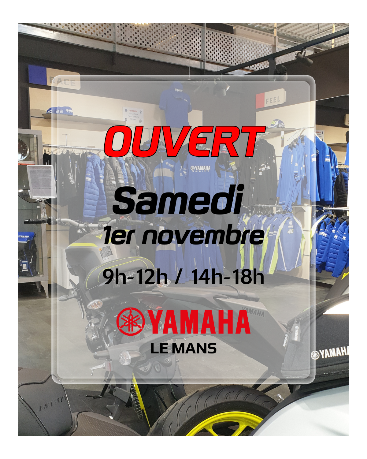 Yamaha Le Mans reste ouvert ! 